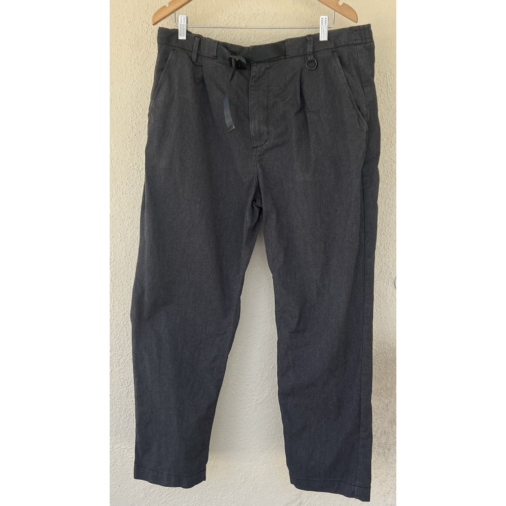 Saturdays New York City NYC Dean Trouser Straight Leg Pants Men’s XL Belted Gray